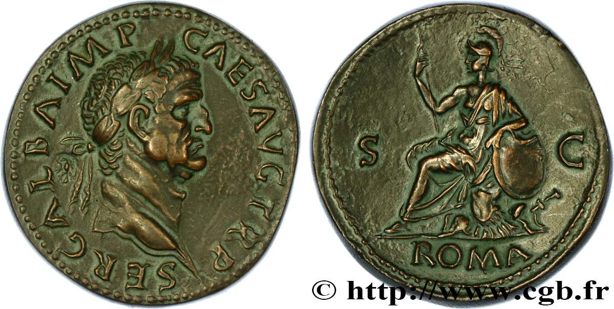 CINQUIÈME RÉPUBLIQUE Médaille antiquisante, Galba, n°193 SUP