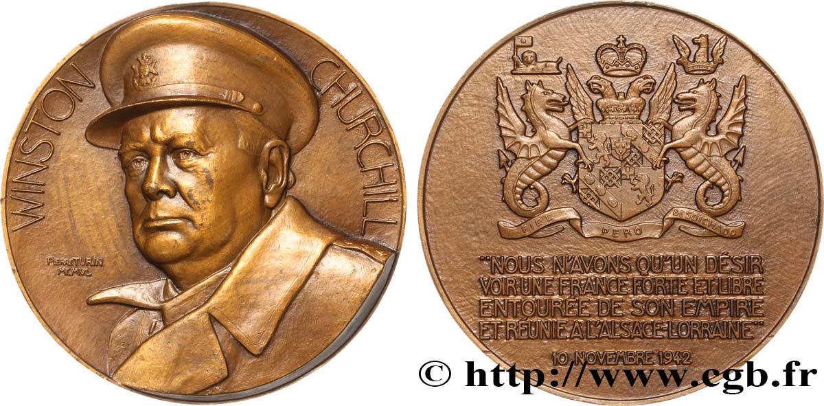 REGNO UNITO Médaille, Sir Winston Churchill SPL
