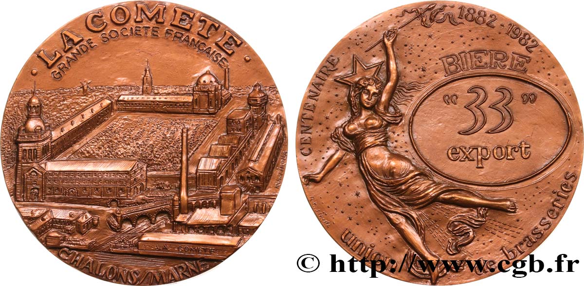 TRADING COMPANIES Médaille, La Comète, Union de brasseries AU