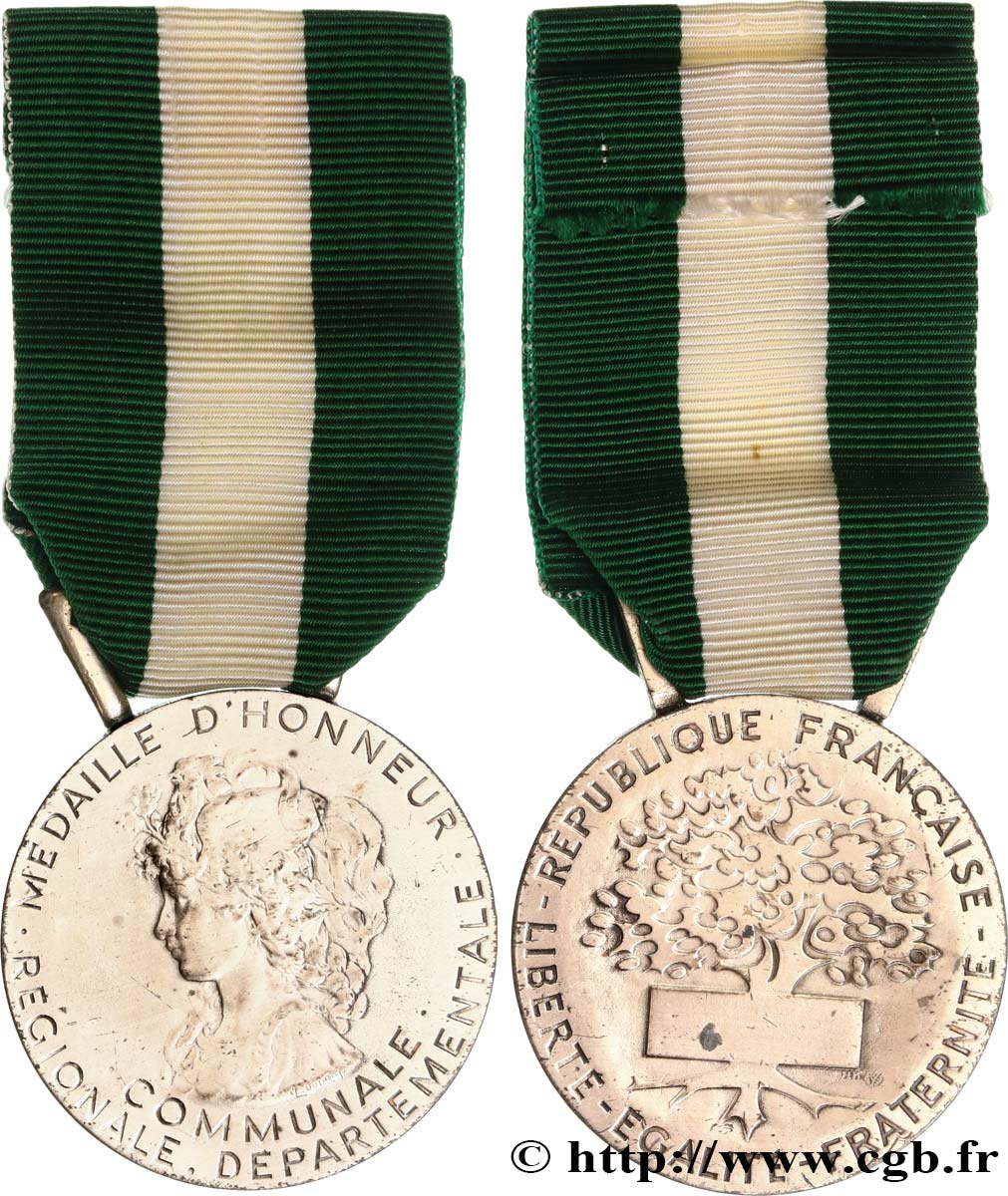 CINQUIÈME RÉPUBLIQUE Médaille d’Honneur communale, régionale, départementale TTB