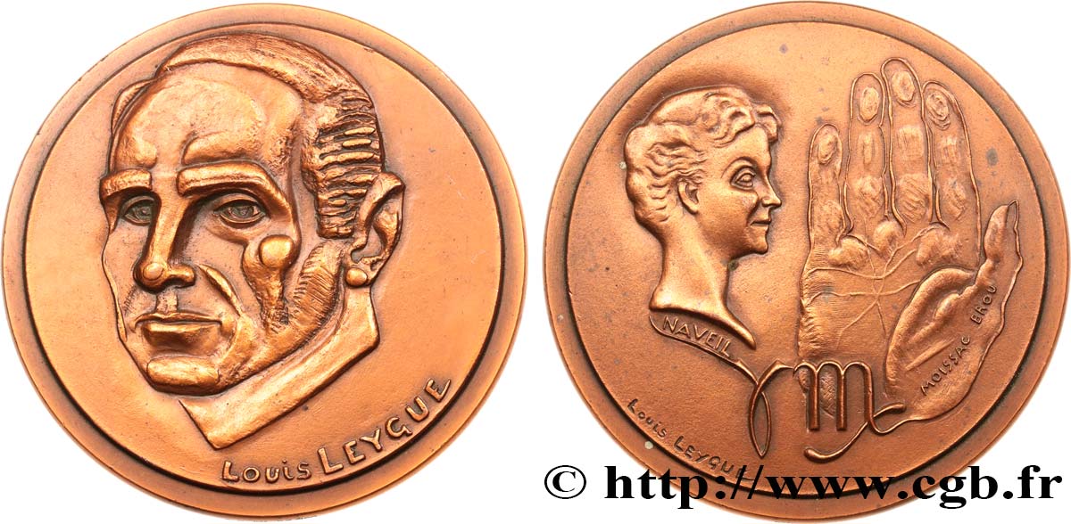 VARIOUS CHARACTERS Médaille, Louis Leygue AU