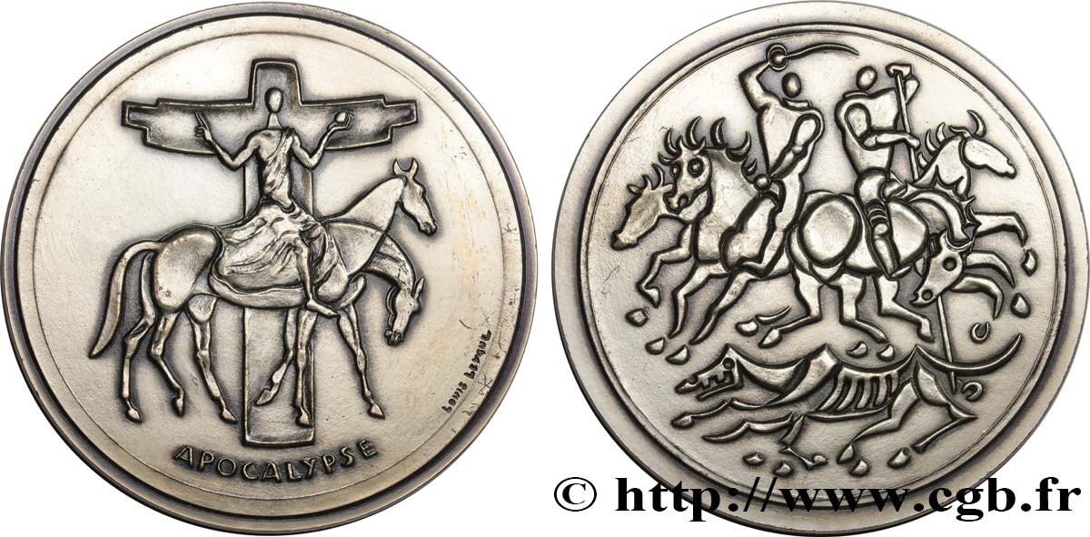 RELIGIOUS MEDALS Médaille, Apocalypse AU