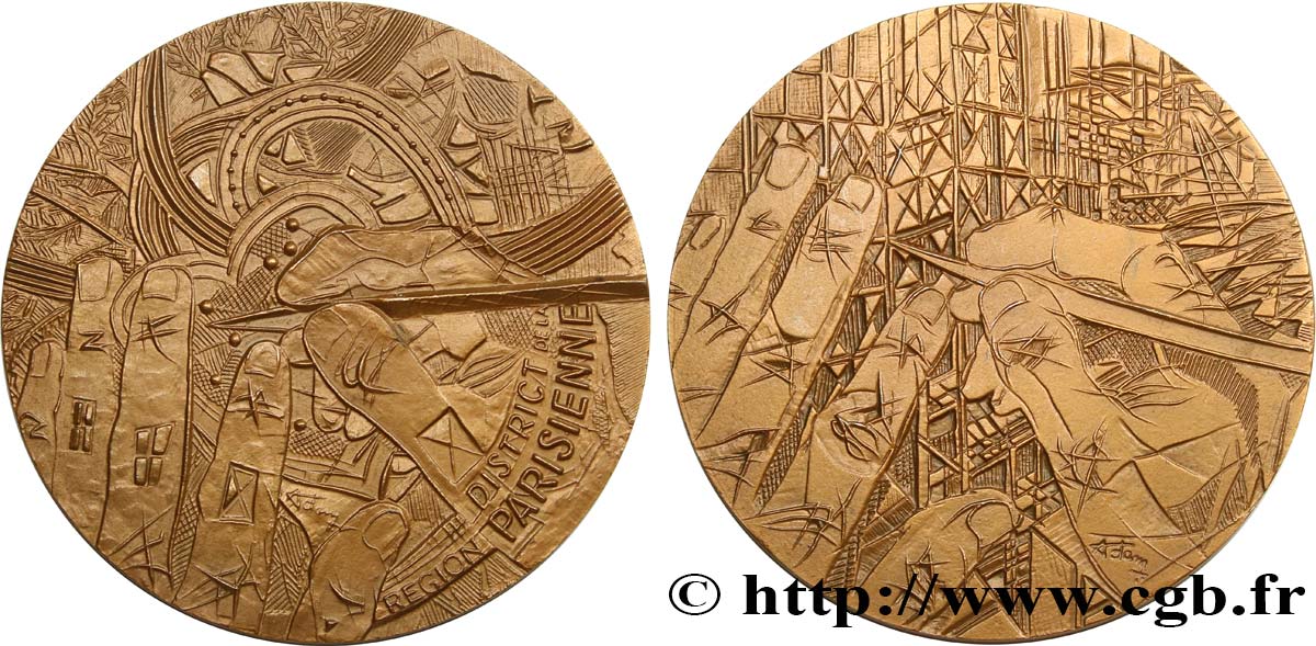 COMMEMORATIVE COINS MONNAIE DE PARIS Médaille, District de la région parisienne AU