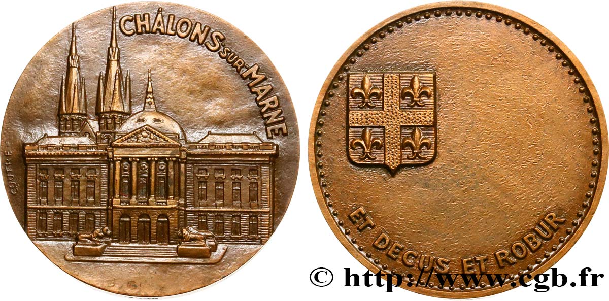 CHALONS SUR MARNE EN CHAMPAGNE Médaille, Châlons-sur-Marne AU
