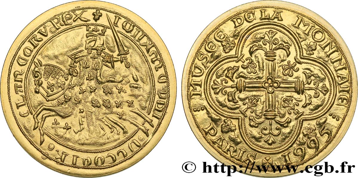 V REPUBLIC Médaille, Franc à cheval, Musée de la Monnaie MS