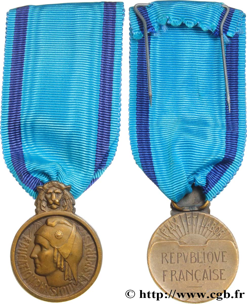 CINQUIÈME RÉPUBLIQUE Médaille de la jeunesse, des sports et de l engagement associatif TTB+