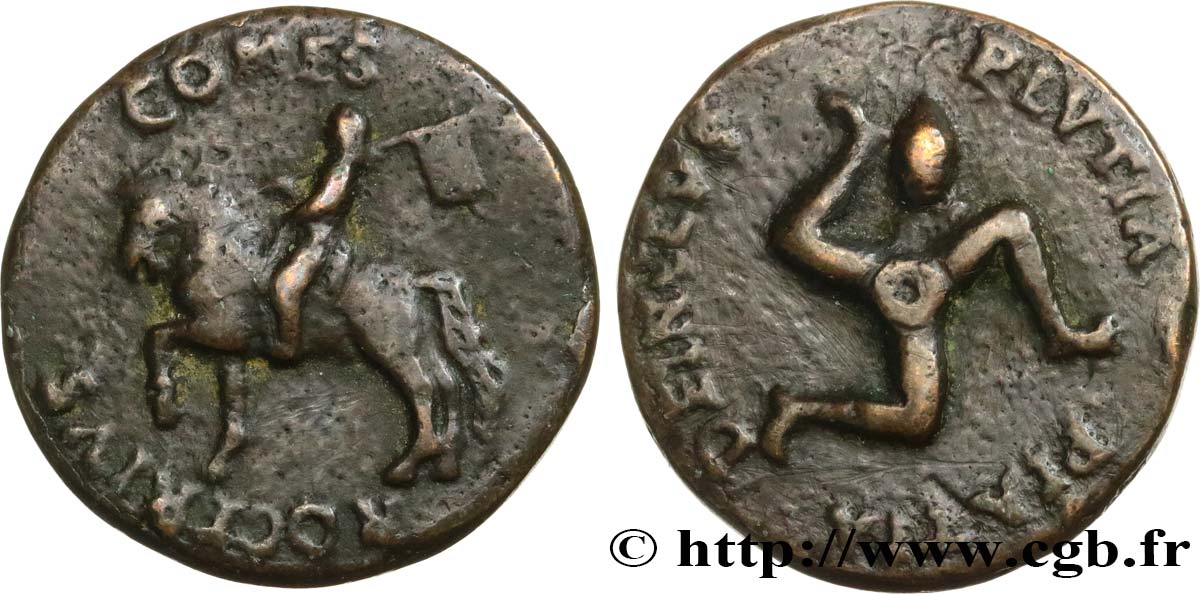ITALIA - SICILIA Médaille au nom de Roger Ier de Hauteville, grand Comte de Sicile BB