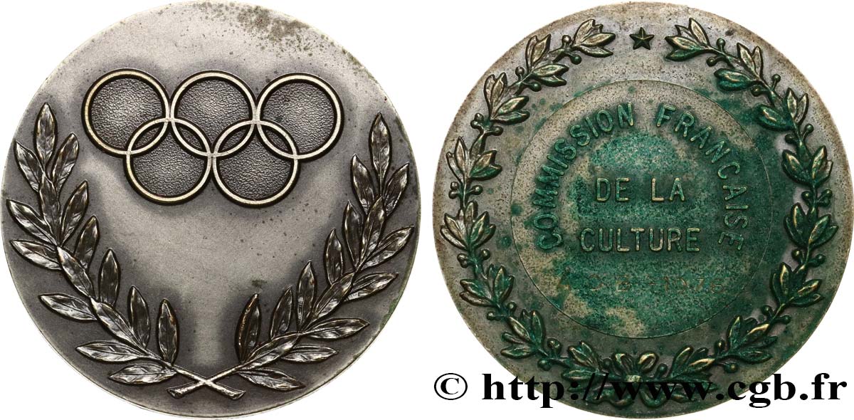 FUNFTE FRANZOSISCHE REPUBLIK Médaille de récompense, Commission française de la Culture SS