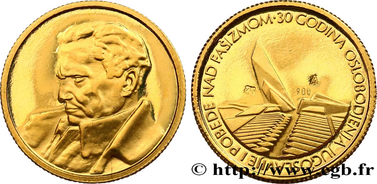 YUGOSLAVIA Médaille, 30 ans de la libération de la Yougoslavie AU