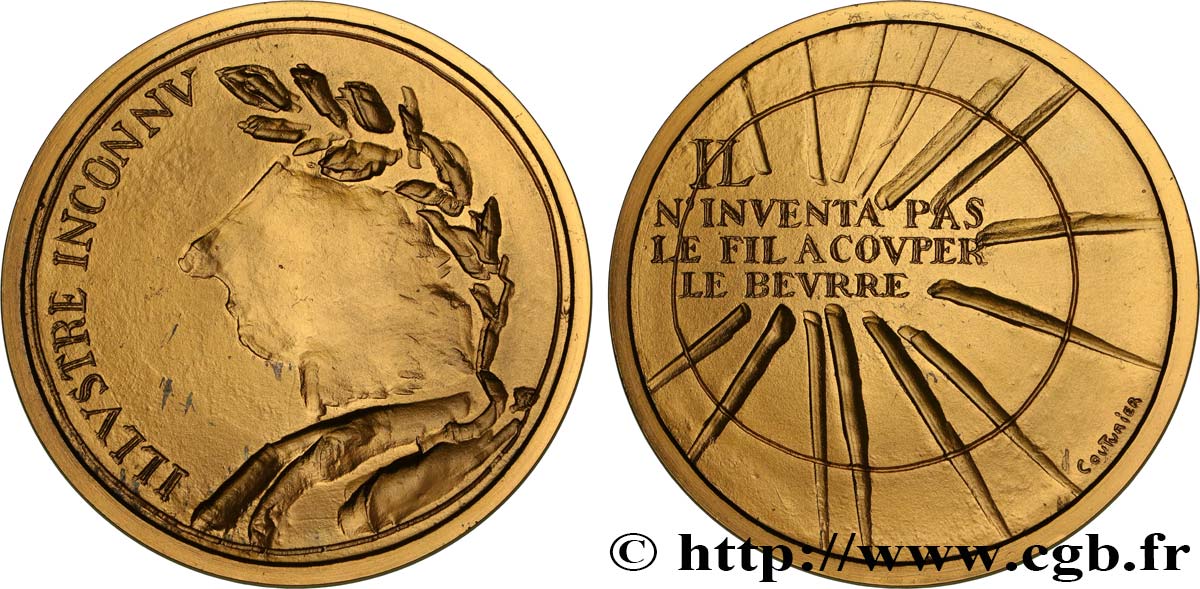 VARIOUS CHARACTERS Médaille, L’illustre inconnu, Exemplaire Éditeur VZ