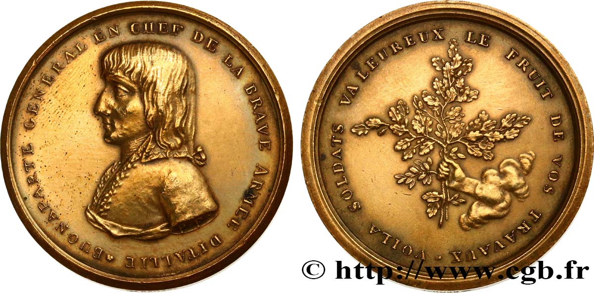 DIRETTORIO Médaille, Campagne d Italie, refrappe BB