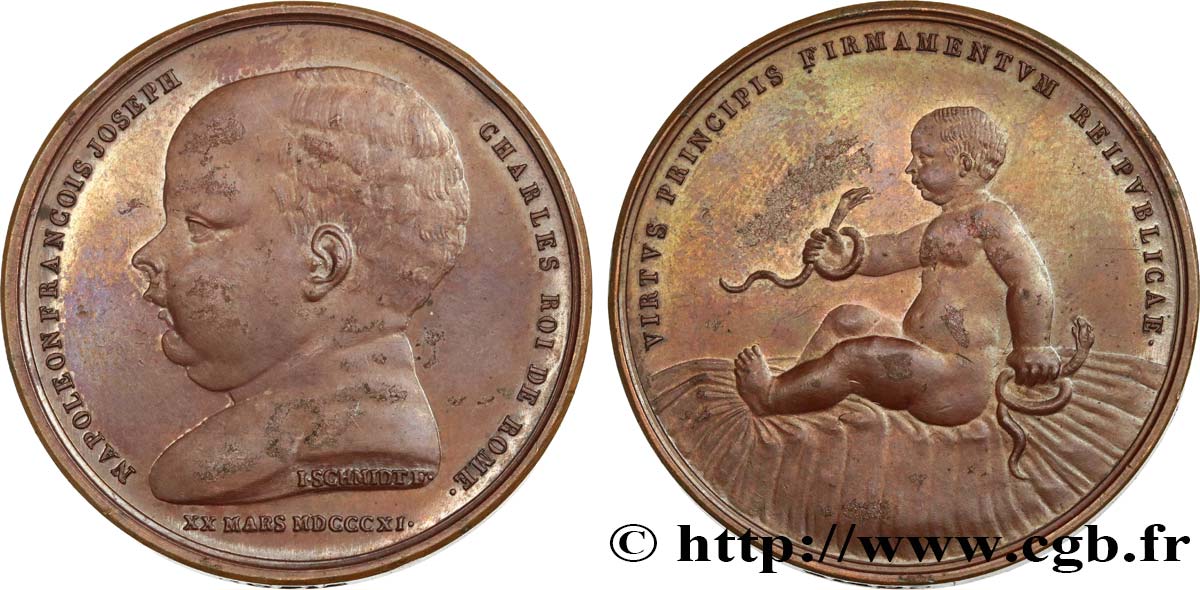 NAPOLEON S EMPIRE Médaille, Naissance du Roi de Rome AU/AU