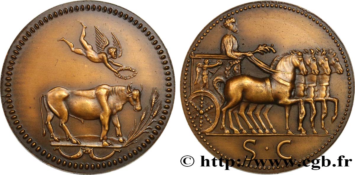 ITALY Médaille antiquisante AU