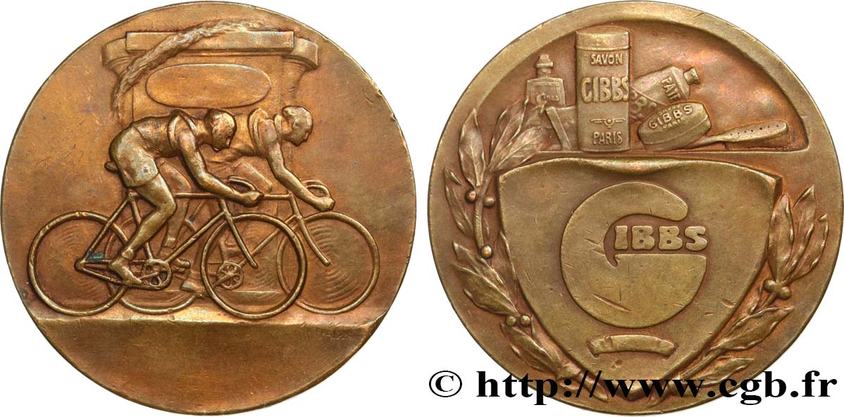 SOCIÉTÉS SPORTIVES Médaille sportive, GIBBS TTB