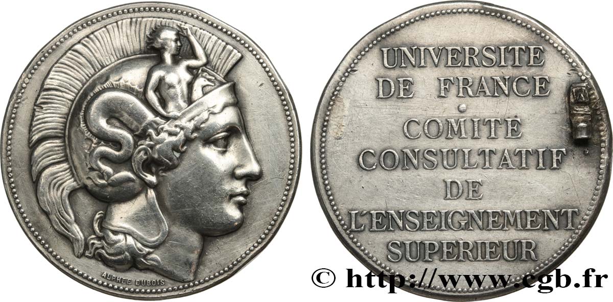UNIVERSITÉ DE PARIS Médaille, Comité consultatif de l’enseignement supérieur TTB