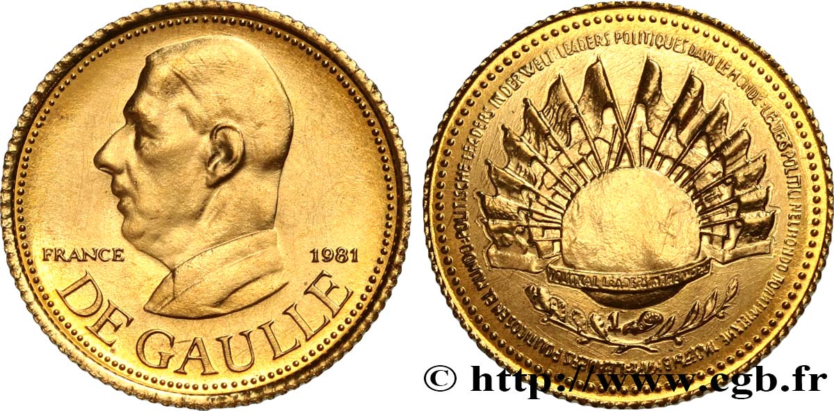 CINQUIÈME RÉPUBLIQUE Médaille, Charles De Gaulle SUP