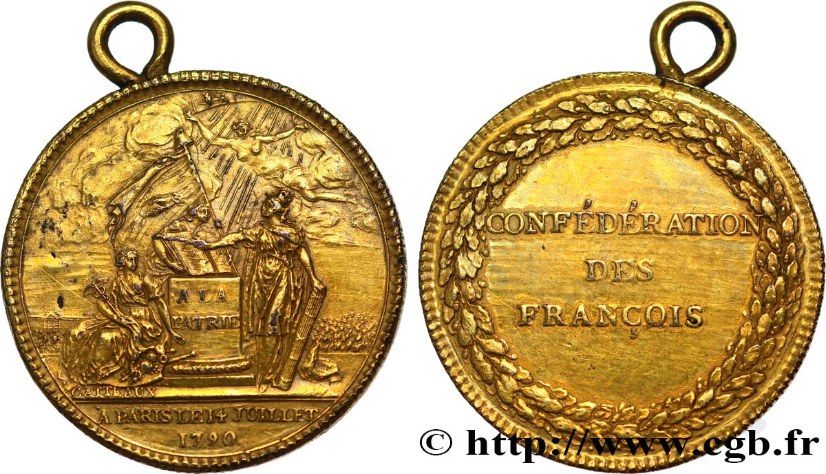 FRENCH CONSTITUTION - NATIONAL ASSEMBLY Médaille, confédération des François XF
