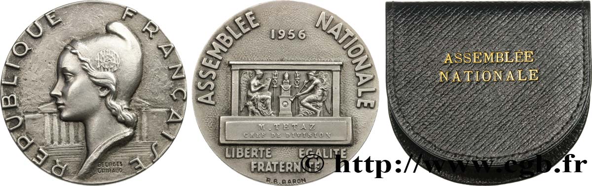 QUARTA REPUBBLICA FRANCESE Médaille parlementaire, IIIe législature, Chef de division SPL