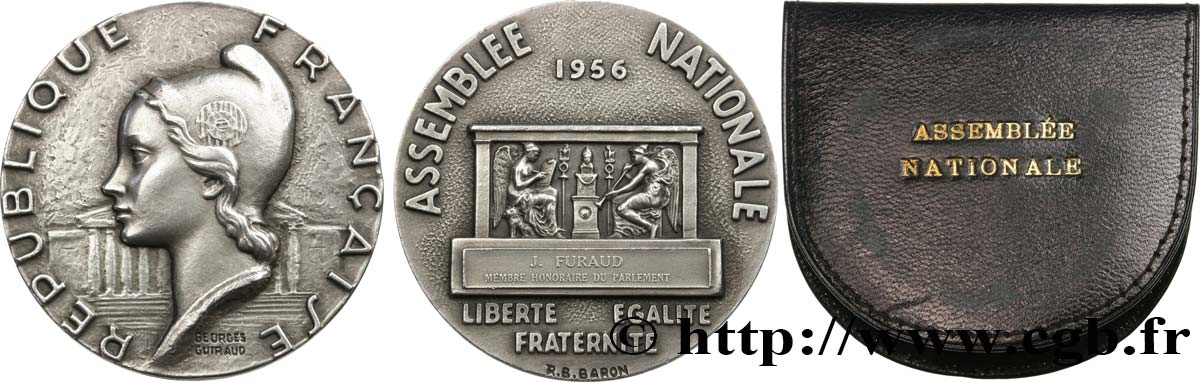 CUARTA REPUBLICA FRANCESA Médaille parlementaire, IIIe législature, Membre honoraire du Parlement EBC