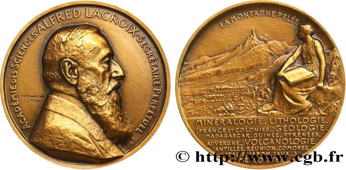 SCIENCES & SCIENTIFIQUES Médaille, Alfred Lacroix TTB+