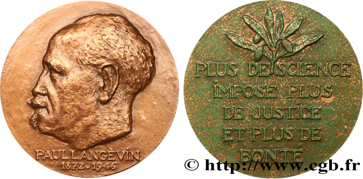 SCIENCE & SCIENTIFIC Médaille, Paul Langevin AU