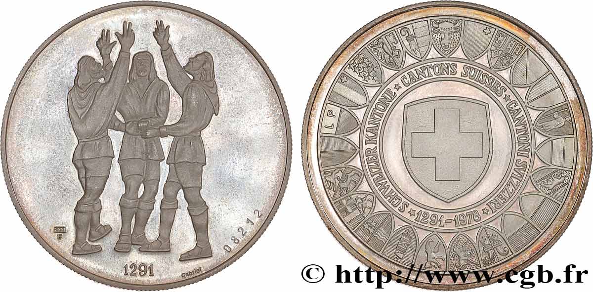 SUISSE Médaille, Cantons suisses SUP