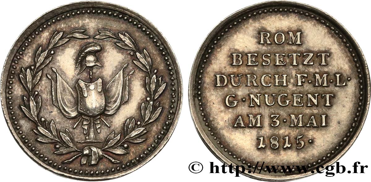 ALLEMAGNE - PRUSSE Médaille, Rome occupée SUP