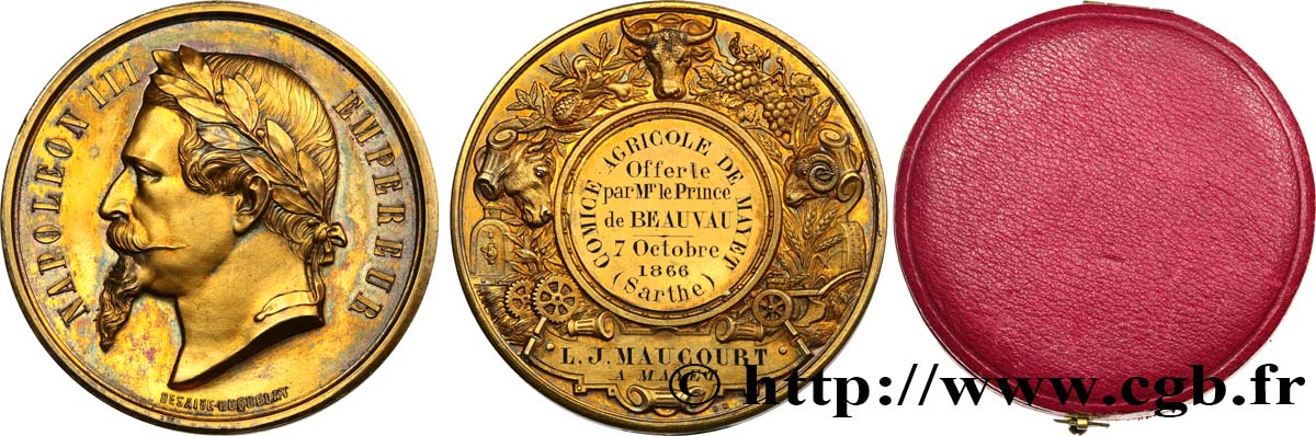 SECOND EMPIRE Médaille, Comice agricole MS