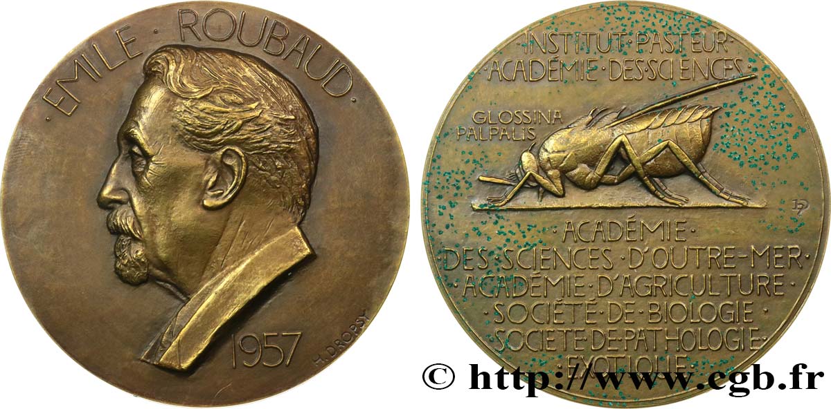SCIENCES & SCIENTIFIQUES Médaille, Emile Roubaud q.SPL