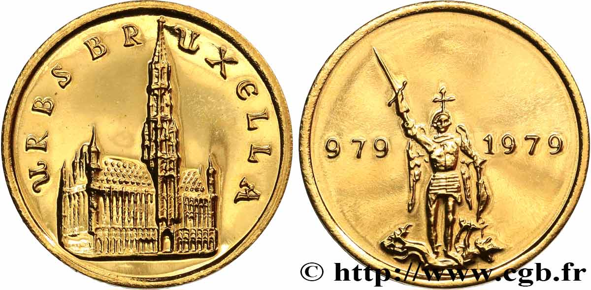 BELGIEN Médaille, Millénaire de Bruxelles VZ