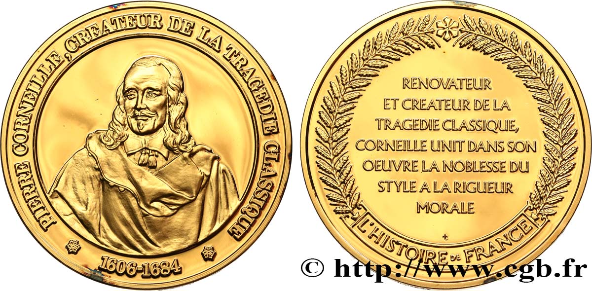 HISTOIRE DE FRANCE Médaille, Pierre Corneille MS