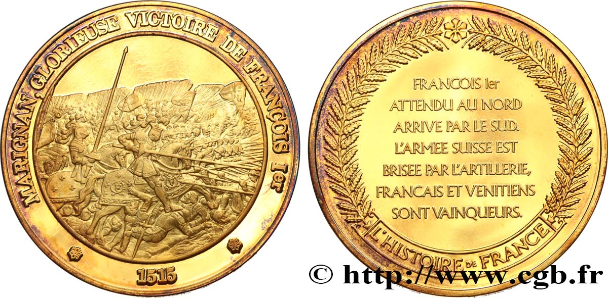 HISTOIRE DE FRANCE Médaille, Bataille de Marignan MS
