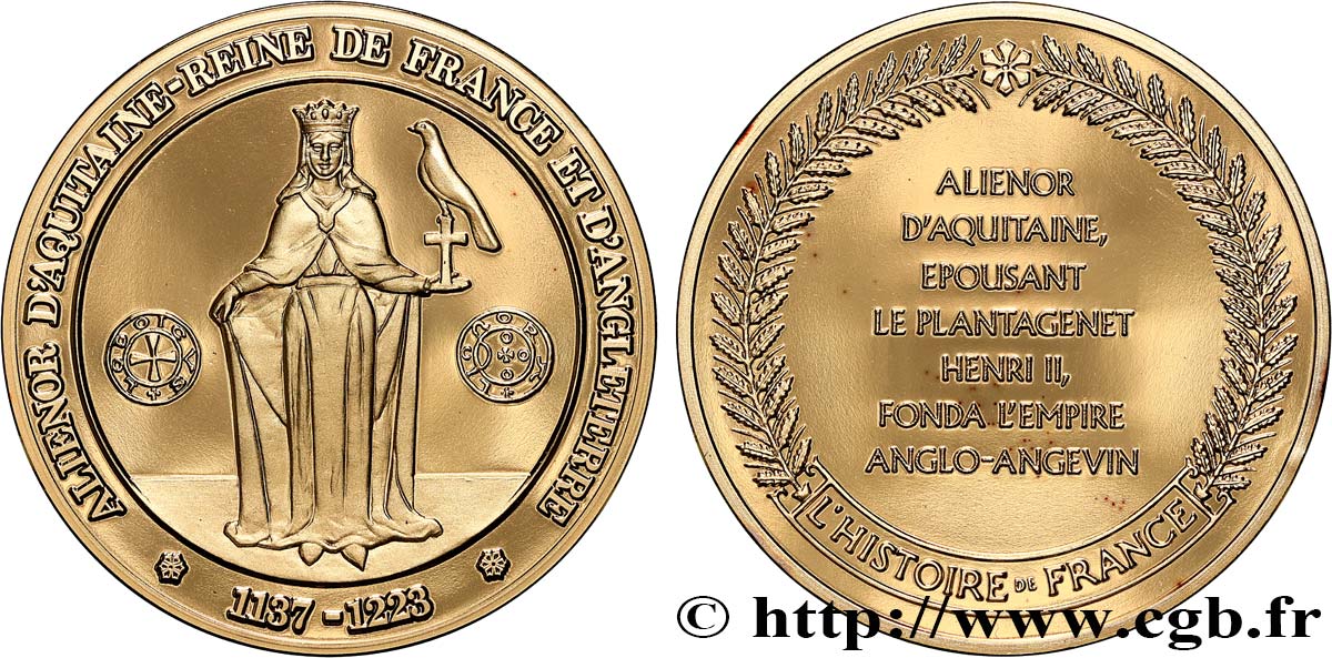 HISTOIRE DE FRANCE Médaille, La reine Aliénor MS