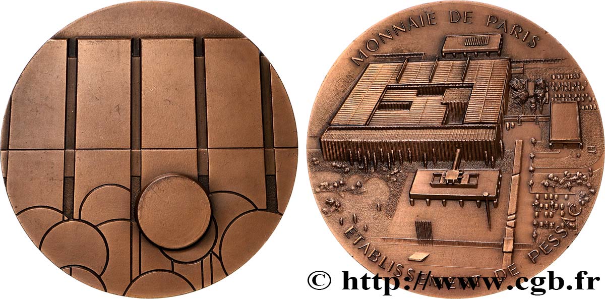 MONNAIE DE PARIS Médaille, Monnaie de Paris, Etablissement de Pessac AU