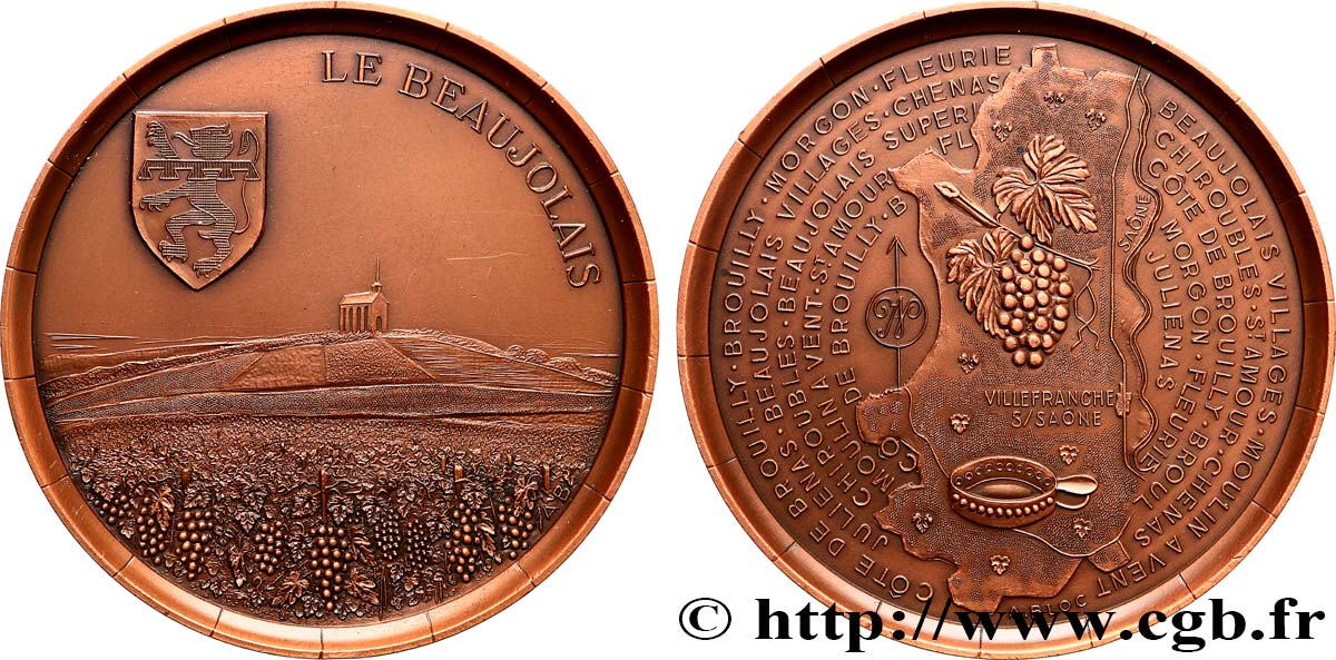 V REPUBLIC Médaille, Le Beaujolais AU