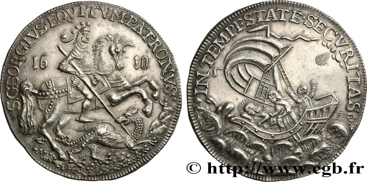MÉDAILLE DE SOLDAT Médaille de soldat, XVIIe siècle TTB+