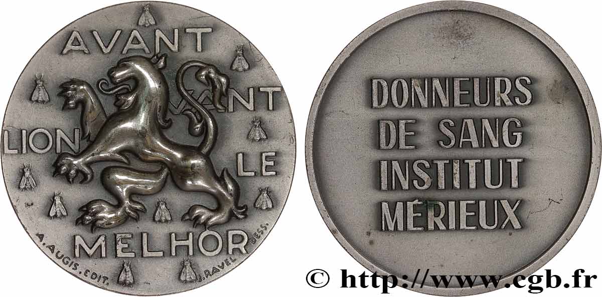 SCIENCES & SCIENTIFIQUES Médaille, Donneurs de sang, Institut Mérieux SUP