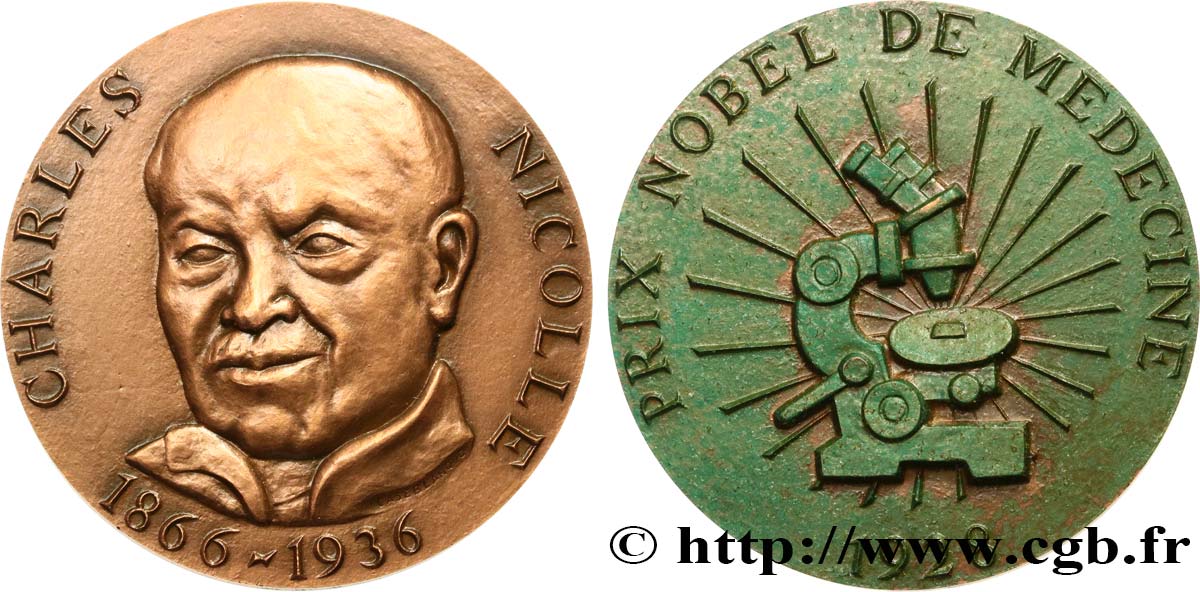 SCIENCE & SCIENTIFIC Médaille, Charles Jules Henri Nicolle AU