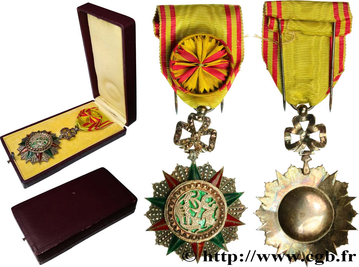 TUNISIE Médaille, Étoile d’officier, Ordre du Nichan al Iftikhar TTB+