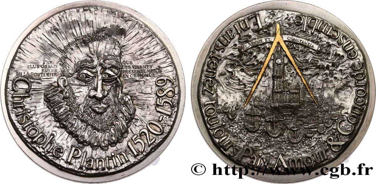 IMPRIMERIE ET PAPETERIE Médaille, Christophe Plantin, n°18 EBC