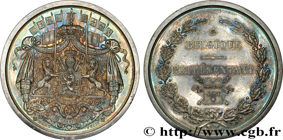 BELGIUM - KINGDOM OF BELGIUM - LEOPOLD I Médaille, Représentant belge AU