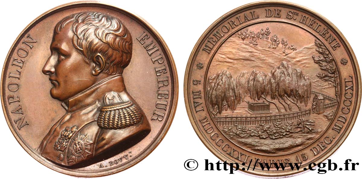 LUDWIG PHILIPP I Médaille du mémorial de St-Hélène fVZ/VZ