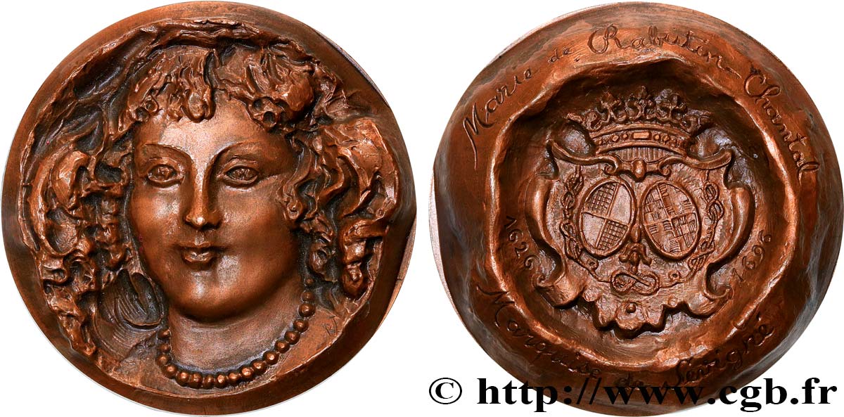 LITTÉRATURE : ÉCRIVAINS/ÉCRIVAINES - POÈTES Médaille, Marie de Rabutin-Chantal, Marquise de Sévigné SUP