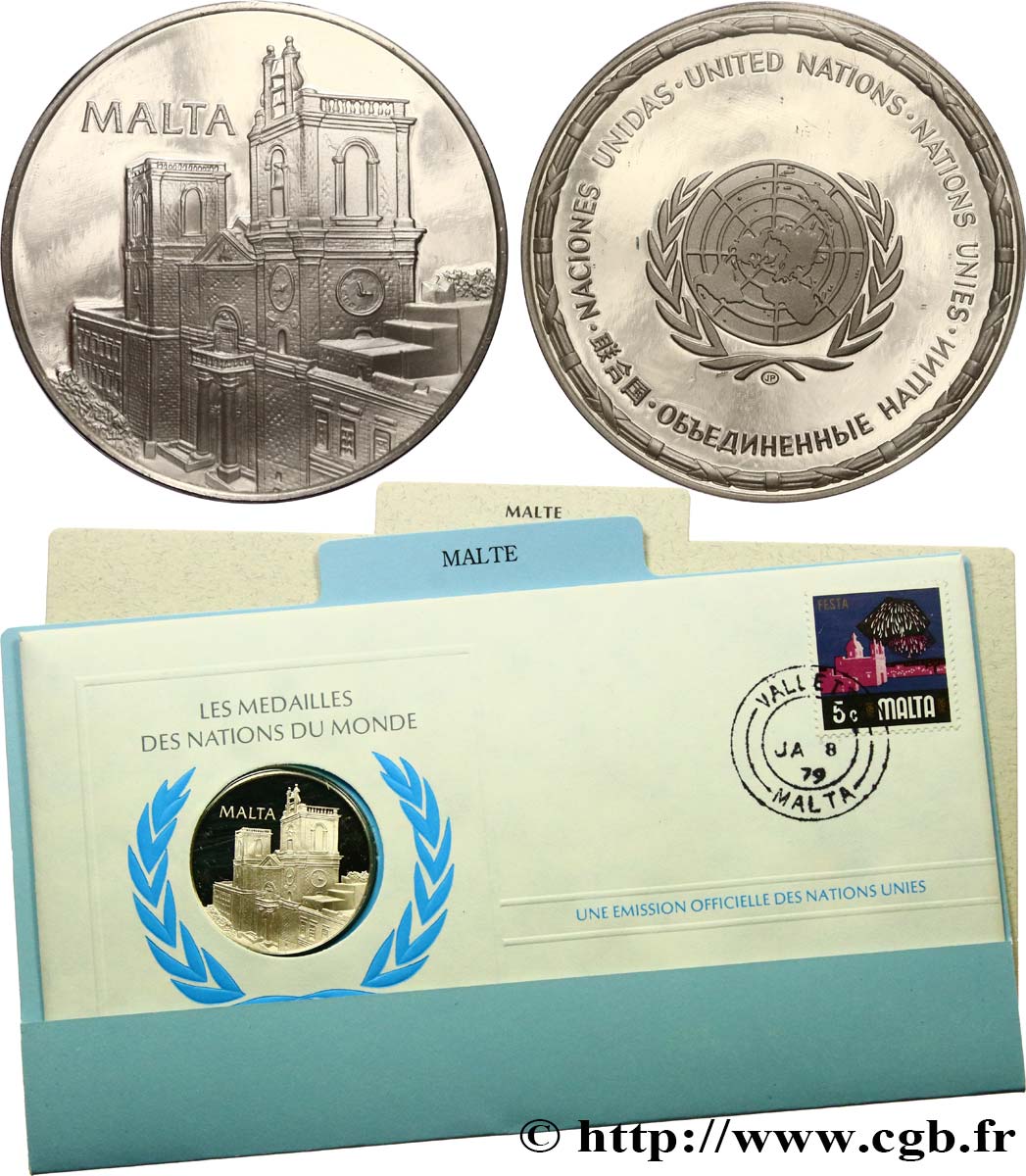 LES MÉDAILLES DES NATIONS DU MONDE Médaille, Malte fST