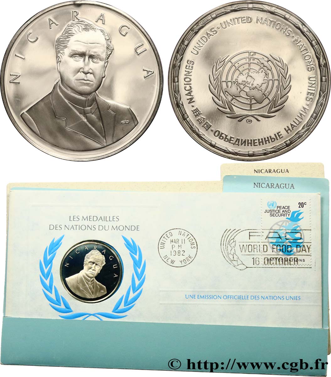 LES MÉDAILLES DES NATIONS DU MONDE Médaille, Nicaragua MS