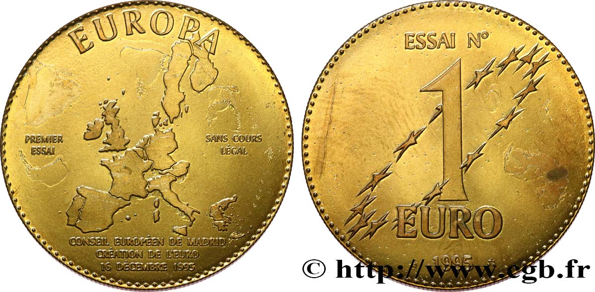 CINQUIÈME RÉPUBLIQUE Essai 1Euro TTB+