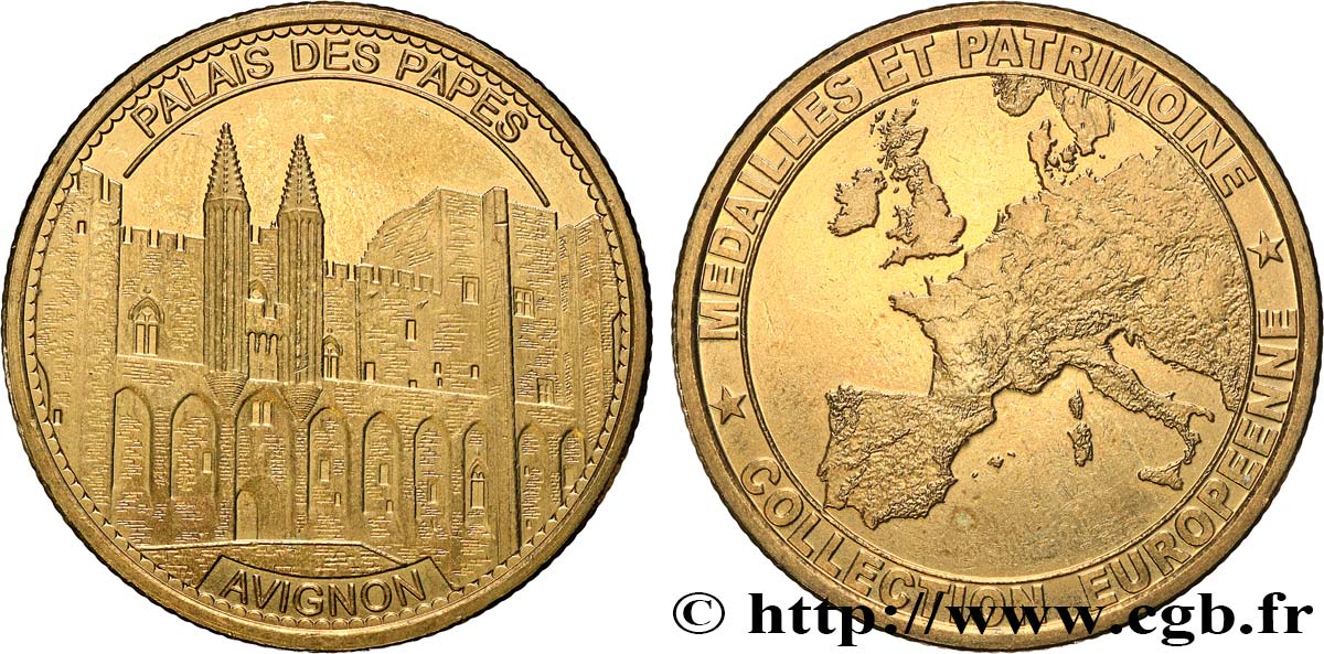 BUILDINGS AND HISTORY Médaille touristique, Palais des papes XF