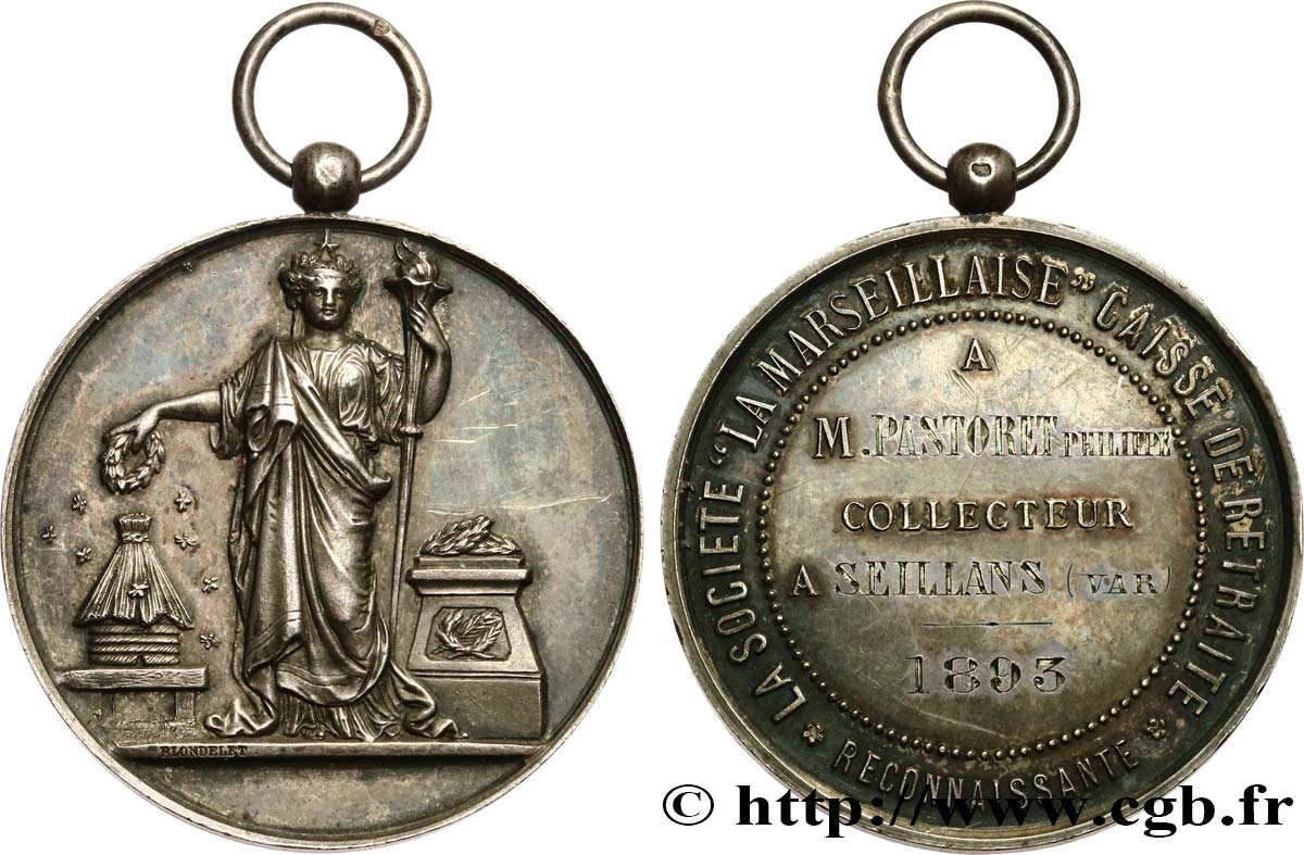 ASSURANCES Médaille, La Marseillaise XF