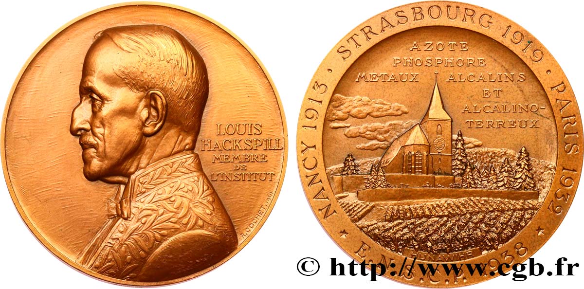 SCIENCE & SCIENTIFIC Médaille, Louis Hackspill AU