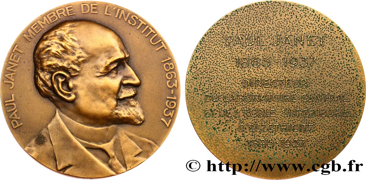 SCIENCE & SCIENTIFIC Médaille, Paul Janet AU/XF